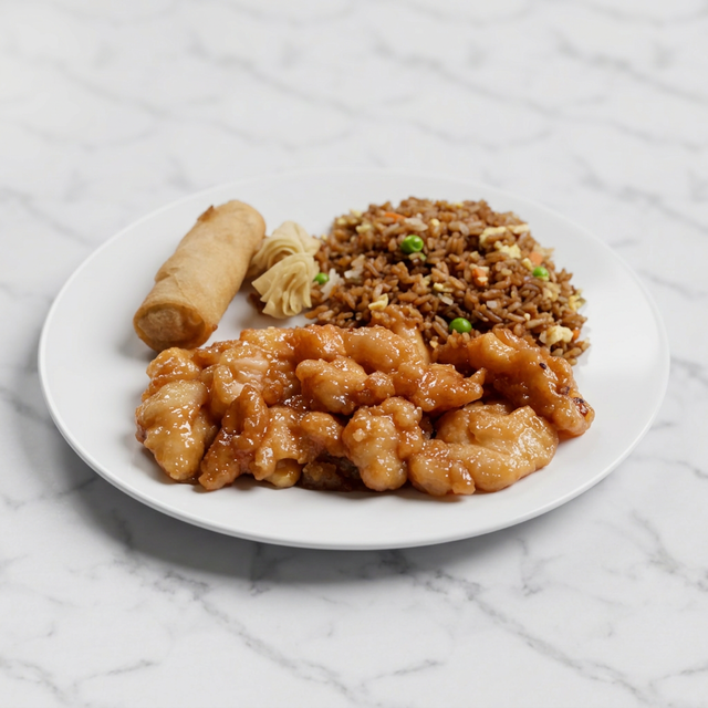 (L18) Orange Chicken.
