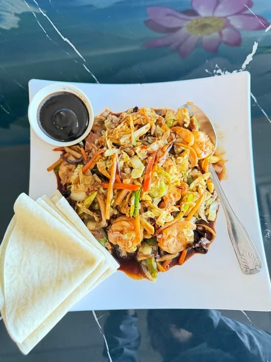Mu Shu Shrimp.